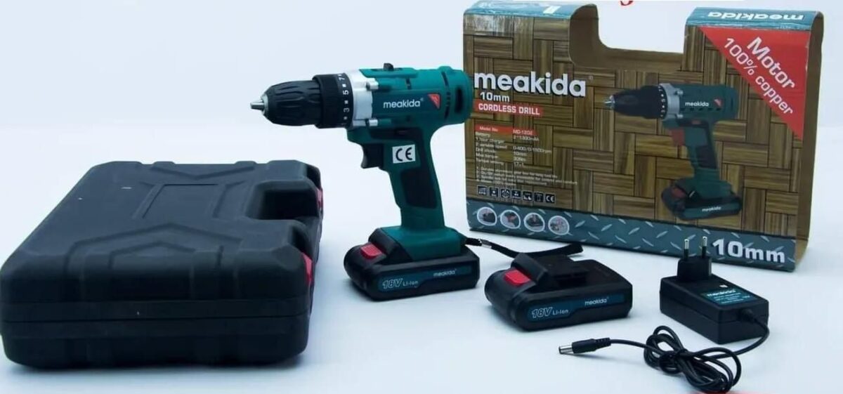 Cordless Drill 18V With 2 Batteries MEAKIDA - Image 3